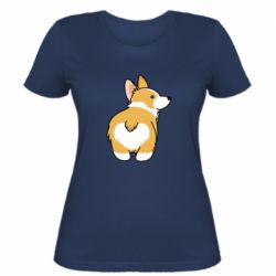 Жіноча футболка Corgi back - PrintSalon