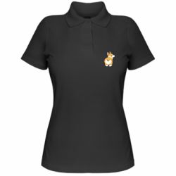 Жіноче поло Corgi back - PrintSalon