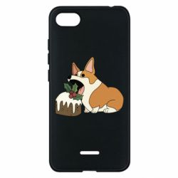Чохол для Xiaomi Redmi 6A Corgi loves winter holidays - PrintSalon