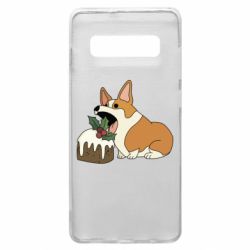 Чохол для Samsung S10+ Corgi loves winter holidays - PrintSalon