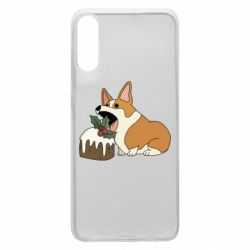 Чохол для Samsung A70 Corgi loves winter holidays
