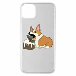 Чехол для iPhone 11 Pro Max Corgi loves winter holidays