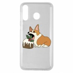 Чохол для Samsung M30 Corgi loves winter holidays - PrintSalon