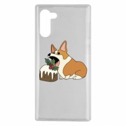 Чохол для Samsung Note 10 Corgi loves winter holidays - PrintSalon