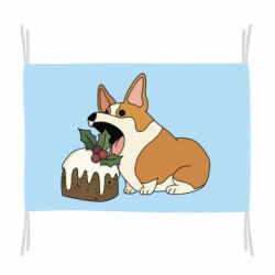 Прапор Corgi loves winter holidays - PrintSalon