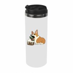 Термокружка Corgi loves winter holidays - PrintSalon