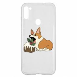 Чохол для Samsung A11 / M11 Corgi loves winter holidays - PrintSalon