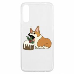 Чохол для Samsung A50 Corgi loves winter holidays - PrintSalon
