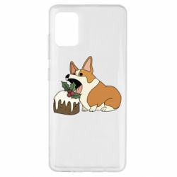 Чохол для Samsung A51 Corgi loves winter holidays