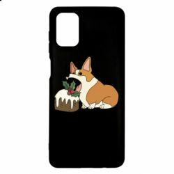 Чохол для Samsung M51 Corgi loves winter holidays - PrintSalon
