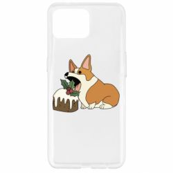 Чехол для Oppo Reno 4 Lite Corgi loves winter holidays