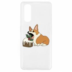Чохол для Oppo Find X2Corgi loves winter holidays - PrintSalon