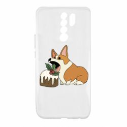 Чохол для Xiaomi Redmi 9 Corgi loves winter holidays - PrintSalon