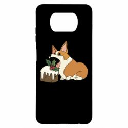 Чохол для Xiaomi Poco X3 Corgi loves winter holidays - PrintSalon