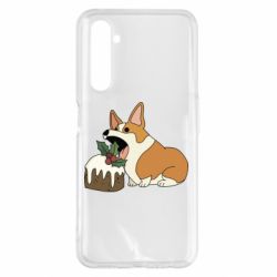 Чохол для Realme 6 Pro Corgi loves winter holidays - PrintSalon