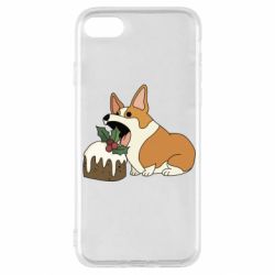 Чохол для iPhone SE 2022 Corgi loves winter holidays - PrintSalon