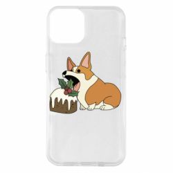 Чохол для iPhone 14 Corgi loves winter holidays - PrintSalon
