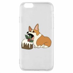 Чохол для iPhone 6/6S Corgi loves winter holidays - PrintSalon