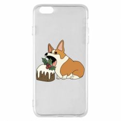 Чохол для iPhone 6 Plus/6S Plus Corgi loves winter holidays - PrintSalon