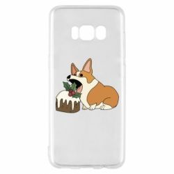 Чохол для Samsung S8 Corgi loves winter holidays - PrintSalon