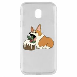 Чохол для Samsung J3 2017 Corgi loves winter holidays - PrintSalon
