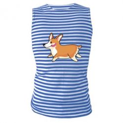 Майка-тельняшка Corgi - PrintSalon