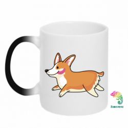 Чашка-хамелеон Corgi - PrintSalon