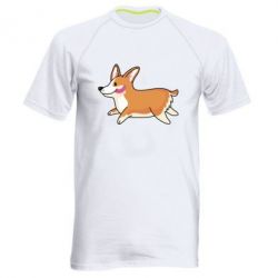 Мужская футболка для спорта Corgi - PrintSalon