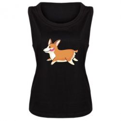 Женская майка Corgi - PrintSalon