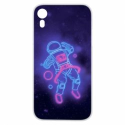 Чехол для iPhone XR Cosmonaut neon