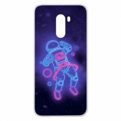 Чохол для Xiaomi Pocophone F1 Cosmonaut neon - PrintSalon