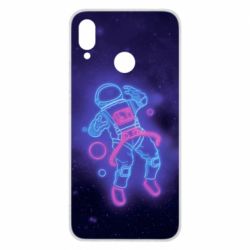 Чохол для Huawei P Smart Plus 2018 Cosmonaut neon-PrintSalon Чохол для Huawei P Smart Plus 2018 Cosmonaut neon