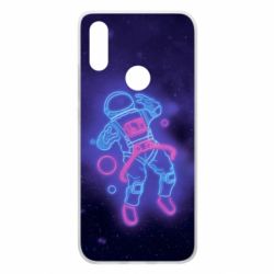 Чохол для Xiaomi Redmi 7 Cosmonaut neon - PrintSalon