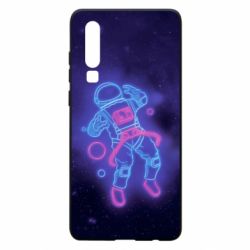 Чехол для Huawei P30 Cosmonaut neon