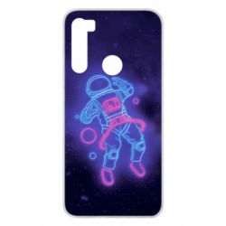 Чохол для Xiaomi Redmi Note 8 Cosmonaut neon - PrintSalon