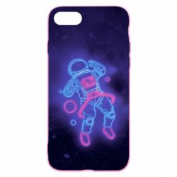Чехол для iPhone SE 2020 Cosmonaut neon