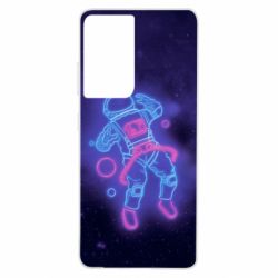 Чохол для Samsung S21 Ultra Cosmonaut neon - PrintSalon