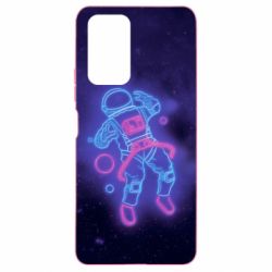 Чехол для Xiaomi Redmi Note 10 Pro Cosmonaut neon