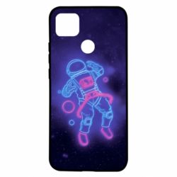 Чехол для Xiaomi Redmi 9c Cosmonaut neon