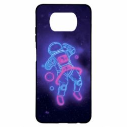 Чехол для Xiaomi Poco X3 Cosmonaut neon