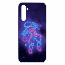 Чехол для Realme 6 Cosmonaut neon