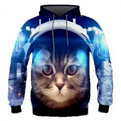 Мужское 3D худи Cosmonaut - PrintSalon