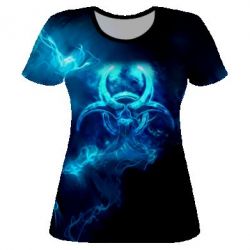 Женская футболка 3D Counter Strike Logo - PrintSalon