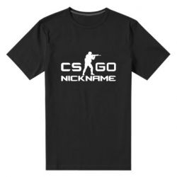 Мужская футболка премиум Counter-Strike nickname - PrintSalon