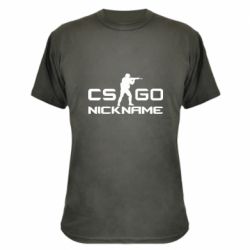 Камуфляжная футболка Counter-Strike nickname - PrintSalon