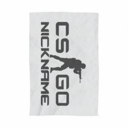 Полотенце с принтом Counter-Strike nickname - PrintSalon
