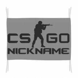 Флаг Counter-Strike nickname - PrintSalon