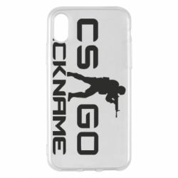 Чехол для iPhone X/Xs Counter-Strike nickname - PrintSalon