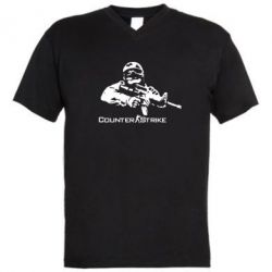 Чоловіча футболка з V-подібним вирізом Counter StrikeПлеєр - PrintSalon