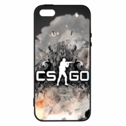 Чохол для iphone 5/5S/SE Counter Strike white logo - PrintSalon